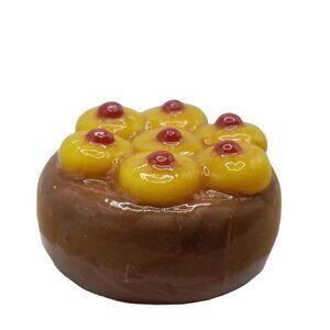 Vintage Artesian Dollhouse Miniature Pineapple Upside Down Cake Dessert Food